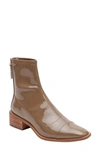 Linea Paolo Venata Block Heel Bootie In Toffee