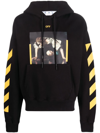 Off-white Caravaggio-print Hoodie In Black