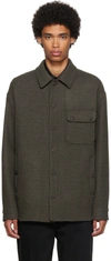 GIORGIO ARMANI GRAY VIRGIN WOOL JACKET