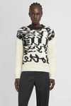 BOTTEGA VENETA MAN BLACK&WHITE KNITWEAR