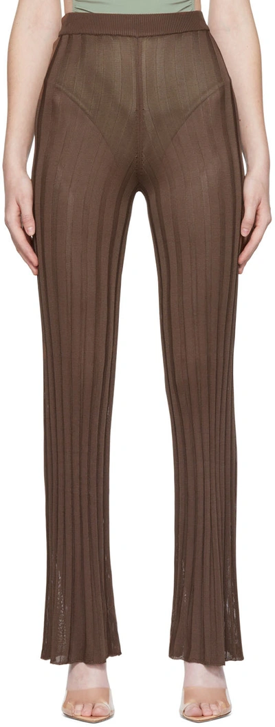 Sir Brown Aya Lounge Pants In Chocolat