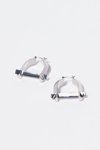 Simkhai Arc Aura Earrings In Silver