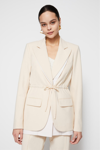 Jonathan Simkhai Aitana Layered Tailoring Jacket In Biscotti Multi