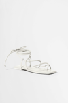 Jonathan Simkhai Susan Wrap Sandal In Ivory