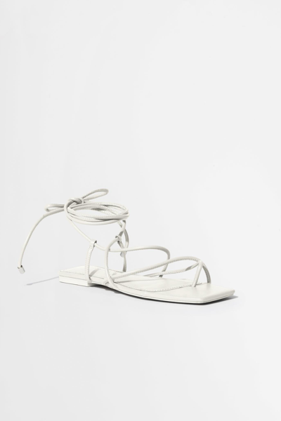 Jonathan Simkhai Susan Wrap Sandal In Ivory