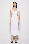 Jonathan Simkhai Coral Midi Dress In White