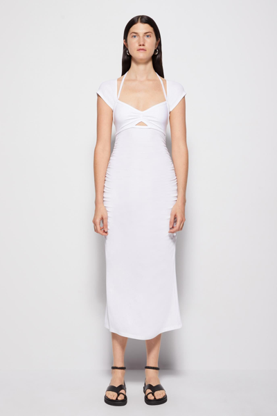 Simkhai Coral Midi Dress In White