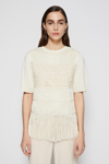 Simkhai 'delphine' Compact Macrame Fringe Top In Ivory