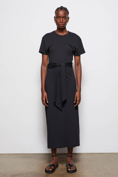 Jonathan Simkhai Sara Organic Cotton Dress In Black