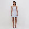 Jonathan Simkhai Flora Macrame Mini Dress In Breeze