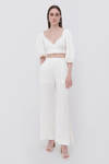 Jonathan Simkhai Embry Cotton Cover Up Pants In White