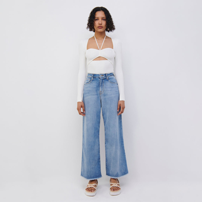 Jonathan Simkhai Jude Wide Leg Denim In Hydra