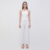 Jonathan Simkhai Elara Ruched Bodysuit In White