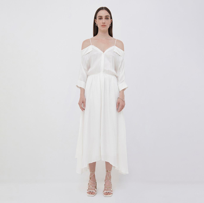 Simkhai Kiari Midi Dress In White