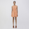 Simkhai Women's Romy Stone-detailed Cutout Woven Mini Dress In Sunset