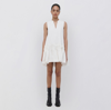 Jonathan Simkhai Myles Volume Sleeveless Mini Dress In Ivory