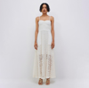 Jonathan Simkhai Vida Utility Lace Maxi Dress In Ivory Multi