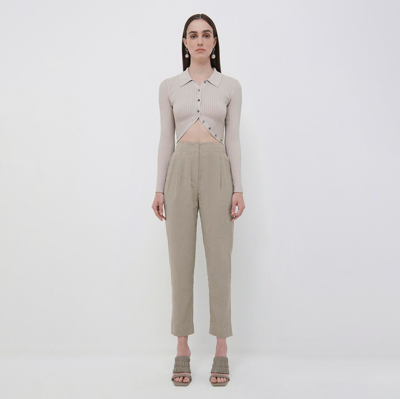 Jonathan Simkhai Annalise Pant In Fossil