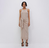 Jonathan Simkhai Flynn Recycled Midi Dress In Oat