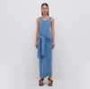 Jonathan Simkhai Flynn Recycled Midi Dress In Slate