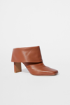 Jonathan Simkhai Karine Foldover Booties In Cinnamon