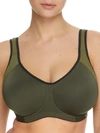 Freya Sonic High Impact Underwire Sports Bra In Khaki