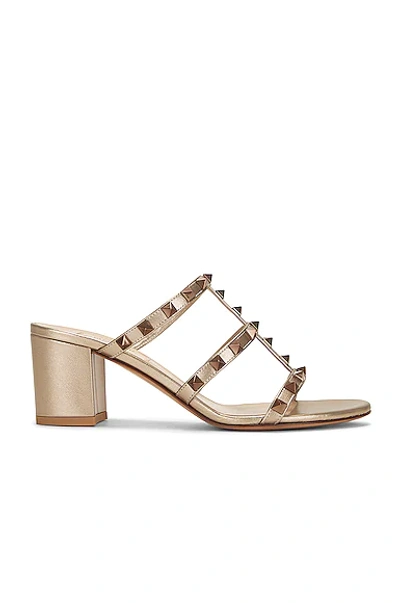 Valentino Garavani Rockstud Slides In Skin