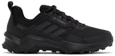 Adidas Originals Black Terrex Ax4 Primegreen Rain.rdy Hiking Sneakers In Black/carbon/grey