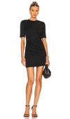 Rta Round-neck Short-sleeve Mini Dress In Black
