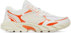 Heron Preston White & Orange Block Stepper Low-top Sneakers