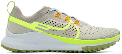 Nike React Pegasus Trail 4 Rubber-trimmed Mesh Running Sneakers In Gray