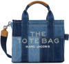 Marc Jacobs The Small Tote Denim Patchwork In 422 Blue
