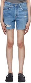 Rag & Bone Rosa High Waist Ripped Nonstretch Denim Cutoff Shorts In Hermosaho1