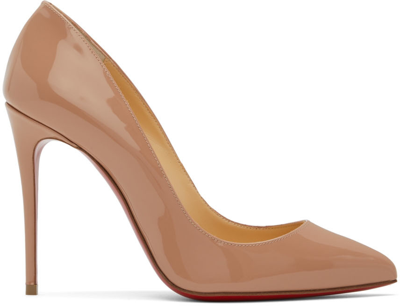 Christian Louboutin Beige Pigalle Follies Heels In Pk1a Nude