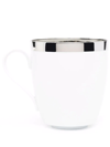 Fürstenberg Treasure Platinum Coup-shaped Coffee Mug In White