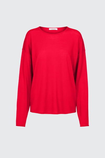 Dorothee Schumacher Colorful Ribs Pullover In Rot