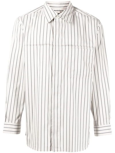 3.1 Phillip Lim Men's Relaxed-fit Long-sleeve Shirt In White