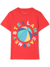Stella Mccartney Logo-print Cotton T-shirt In Red