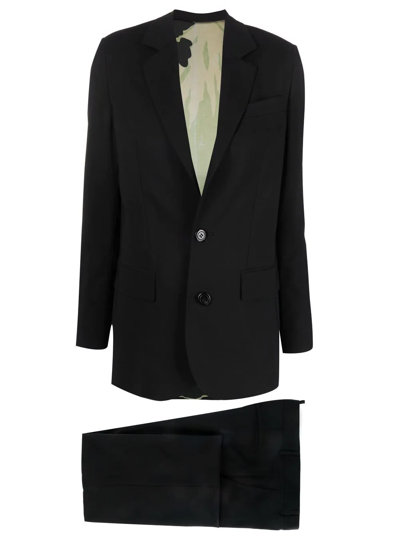Dsquared2 Wide-leg Two-piece Suit In Black