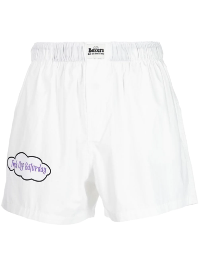 Duoltd Logo-print Boxer Shorts In White