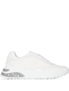 Jimmy Choo Memphis Nylon And Leather Sneakers In White