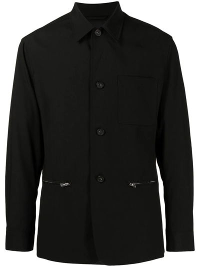 3.1 Phillip Lim / フィリップ リム Single-breasted Wool-blend Jacket In Black
