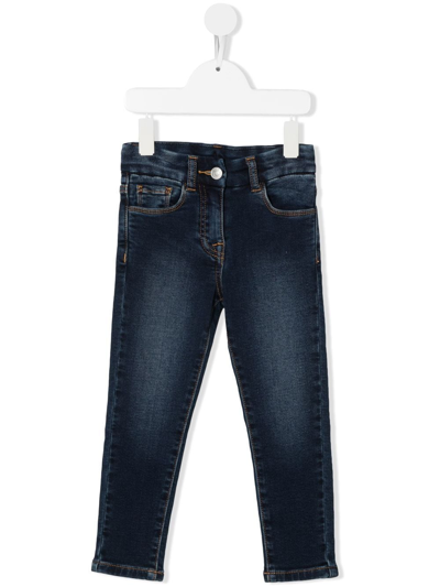 Chiara Ferragni Kids' Straight-leg Jeans In Denim Blu