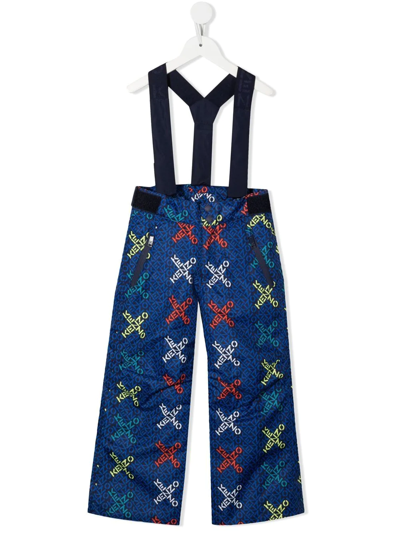 Kenzo Kids' Little X Ski Trousers (4-12 Years) In Blue