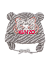 KENZO TIGER HEAD MOTIF KNITTED HAT