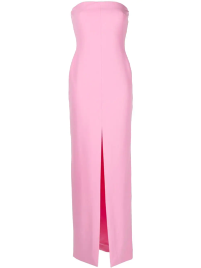 Solace London Pink Bysha Strapless Maxi Dress