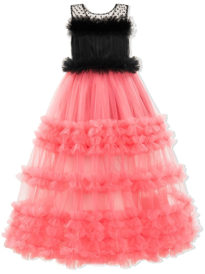 Tulleen Kids' Stacia Tulle Dress In Black