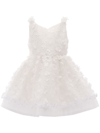 Tulleen Ravine Floral-appliqué Dress In White