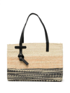 SENSI STUDIO DEGRADE STRAW TOTE