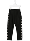 Golden Goose Star-print Straight-leg Trousers In 黑色